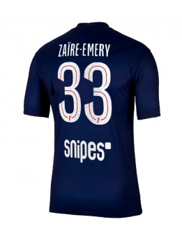 Billige Paris Saint-Germain Warren Zaire-Emery #33 Hjemmedrakt 2025-26 Kortermet